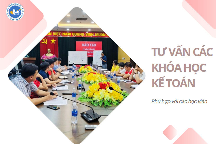 Đội ngũ sẽ tư vấn các khóa học kế toán thực hành tại Bình Dương phù hợp